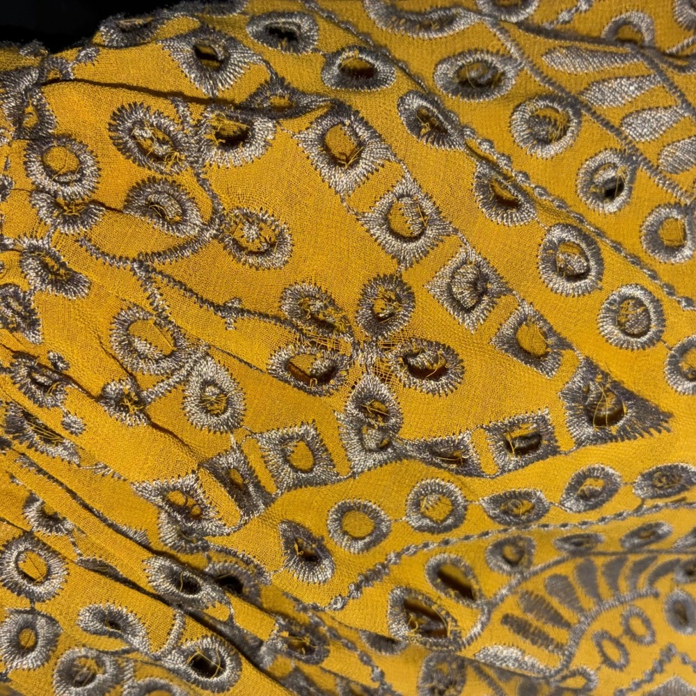 Jen's Pirates Booty Maxi Dress Flamenco Maxi Dress in Citrine Mariachi Eyelet - Picture 9 of 10